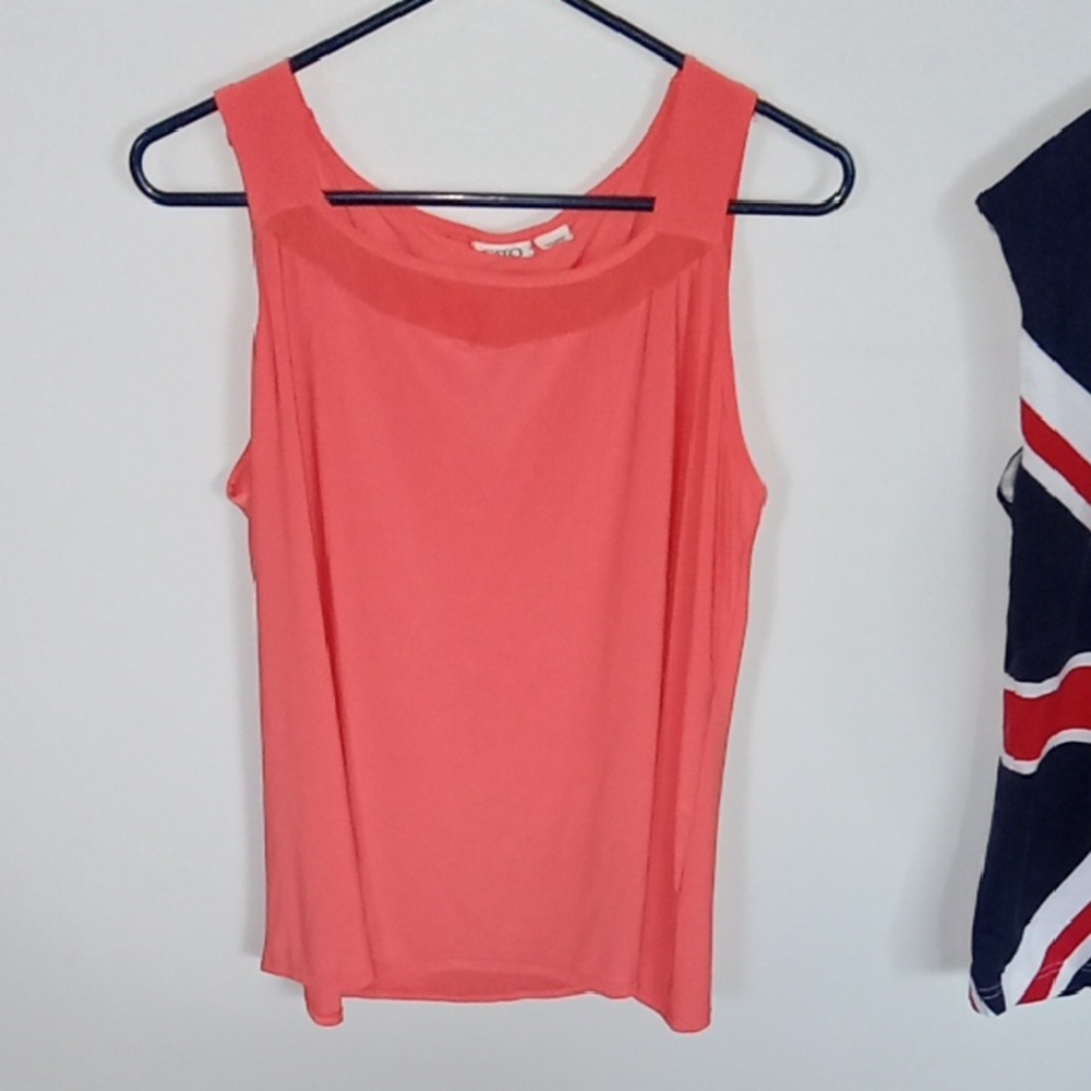 Coral Summer Sleeveless Casual Beachy Top